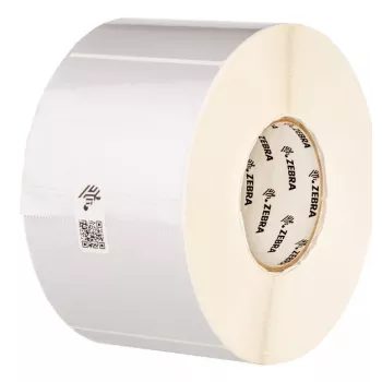 Rotolo di etichette Zebra Z-Ultimate 3000T argento adesivo permanente, poliestere, 70×32 mm, anima 25 mm, Ø rotolo 127 mm, 28.440 etichette