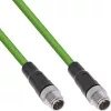 Cavo di rete industriale InLine, M12 8 pin codifica X maschio/maschio, Cat.6A PUR 20m