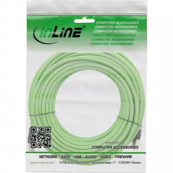 InLine Cavo di rete industriale, da M12 8 pin codifica X a RJ45, Cat.6A PUR, 7,5 m