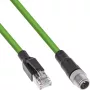 Cavo di rete industriale InLine, M12 8 poli X-coded a connettore RJ45, Cat.6A PUR 20m
