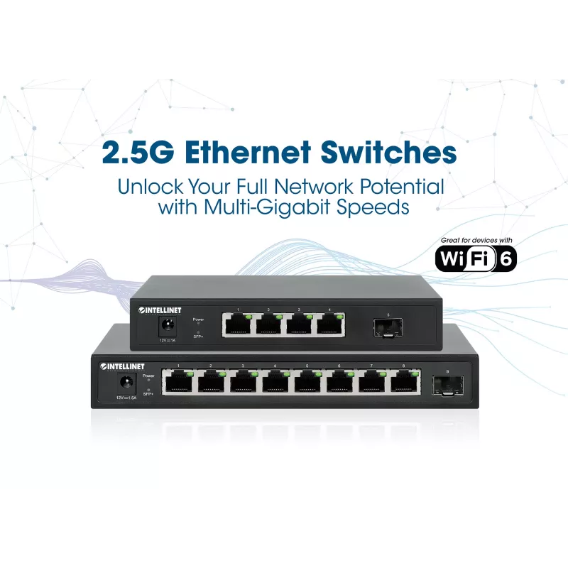 Switch non gestito Intellinet 562058 switch di rete nero