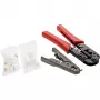 Set di pinze crimpatrici InLine, per connettori di rete, con RJ45 8P8C e RJ11 6P4C