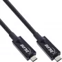 Cavo AOC USB 3.2 Gen.2 InLine, USB-C connettore maschio/connettore maschio, nero, 15 m