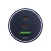 Caricabatterie da auto USB InLine Power Delivery, 2x USB-C + QC USB-A, nero