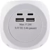 InLine Charging Cube InLine 16499A 3x presa Schuko 2x USB-C 2x USB-A bianco 2 m