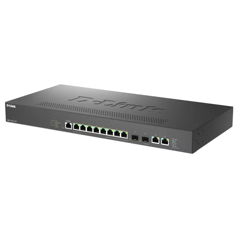 D-Link DMS-1250-12TP/E Switch di rete gestito 2.5G Ethernet (100/1000/2500) Power over Ethernet (PoE) nero
