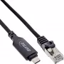 Cavo di rete InLine 33381A USB-C a RJ45 Cat6 2 m nero