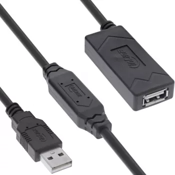 InLine Prolunga attiva USB 2.0 USB-A connettore maschio/connettore femmina 20 m 0,48 Gbit/s