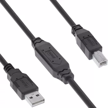 InLine cavo attivo USB 2.0, USB-A maschio su USB-B maschio, 7,5m