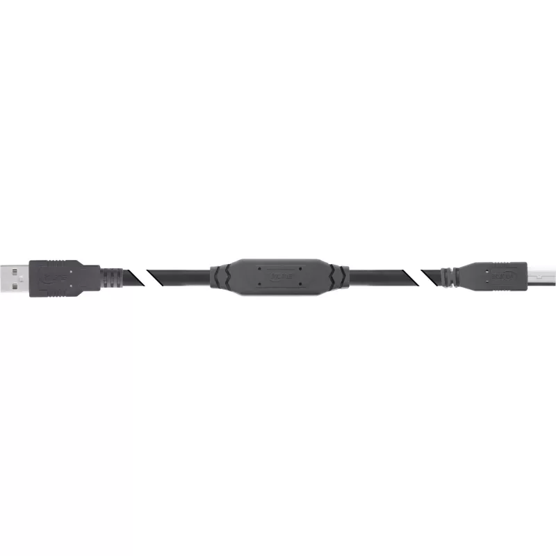 InLine cavo attivo USB 2.0, USB-A maschio su USB-B maschio, 10m