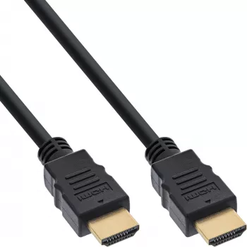InLine Cavo HDMI, HDMI High Speed con Ethernet, maschio/maschio, nero, 1,5 m (17511)