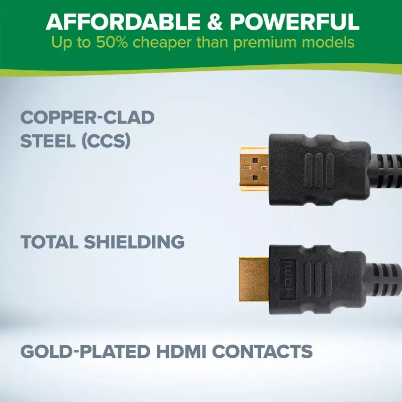 InLine cavo HDMI, HDMI High Speed con Ethernet, maschio/maschio, nero, 3m
