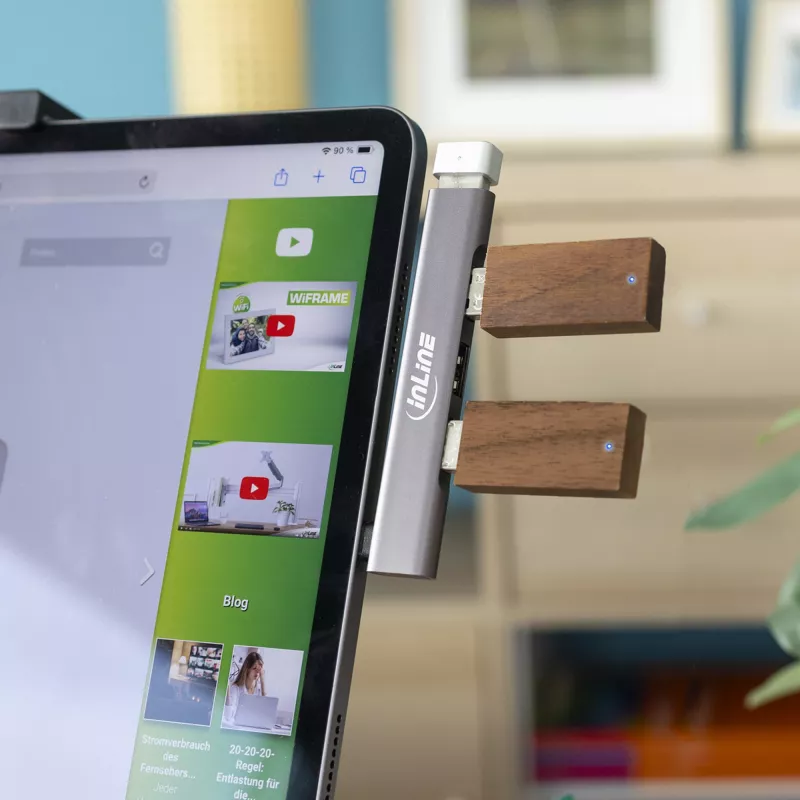 InLine hub USB-C slim, 4 porte, USB 3.0 + 3x USB 2.0, design slim