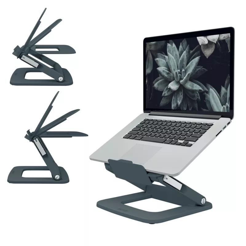 Leitz Ergo supporto laptop multi-angolo regolabile, 80% plastica riciclata