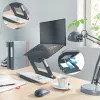 Leitz Ergo supporto laptop multi-angolo regolabile, 80% plastica riciclata