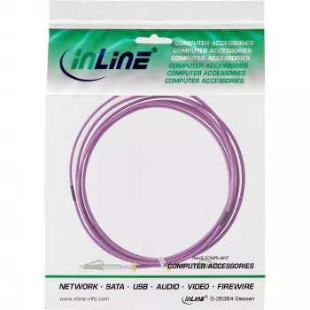 InLine Cavo duplex in fibra ottica LC/LC, 50/125 µm, OM4, 30 m