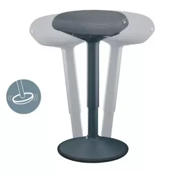 Sedia da ufficio Leitz 65450089 seduta imbottita grigio struttura in plastica