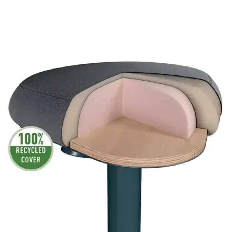 Sedia da ufficio Leitz 65450089 seduta imbottita grigio struttura in plastica