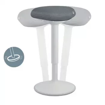 Sedia da ufficio Leitz 65450085 seduta imbottita grigio struttura in plastica