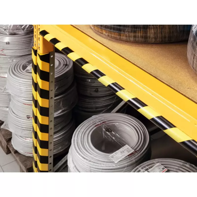 Durable C25R prodotto in poliuretano nero giallo arrotondato 1000 mm