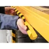 Durable C25R prodotto in poliuretano nero giallo arrotondato 1000 mm