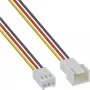 Prolunga per cavo ventola InLine 3-Pin Molex maschio/femmina lunghezza 2 m