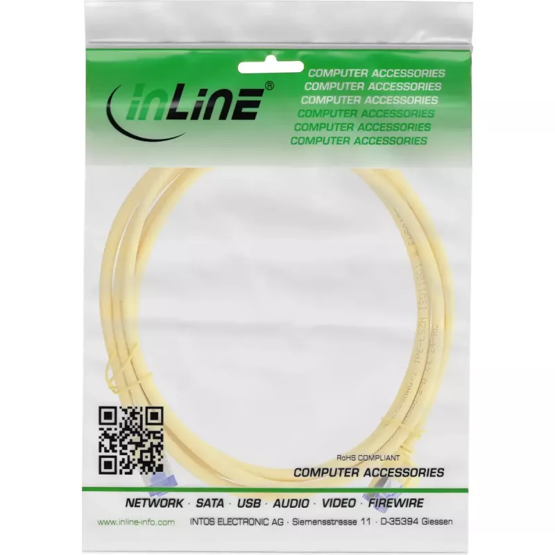 Cavo di rete InLine 74930Y giallo 30 m Cat6a S/FTP (S-STP)