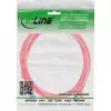 InLine 74901R Cavo patch Slim, Cat.6A, S/FTP, TPE (LSZH), flessibile, PoE, rosso, 1 m