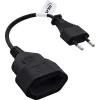 Cavo di alimentazione InLine 16680S nero 0,2 m CEE7/16