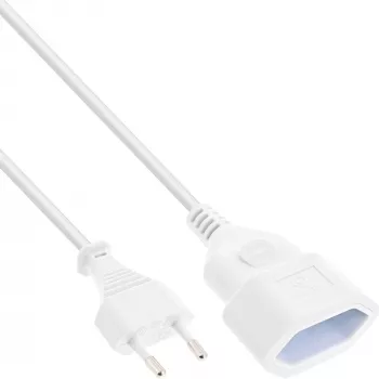 Cavo di alimentazione InLine 16680W bianco 0,2 m CEE7/16