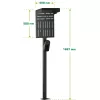 Supporto InLine 59989C accessorio per caricabatterie per veicoli elettrici acciaio nero 400x200x1667mm