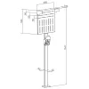 Supporto InLine 59989C accessorio per caricabatterie per veicoli elettrici acciaio nero 400x200x1667mm