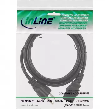 Cavo di alimentazione InLine 16658J nero 1,8 m spina tipo B IEC C13