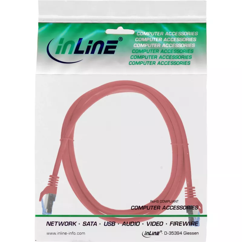 InLine 72601R Cavo di rete rosso 1 m Cat6a S/FTP (S-STP)