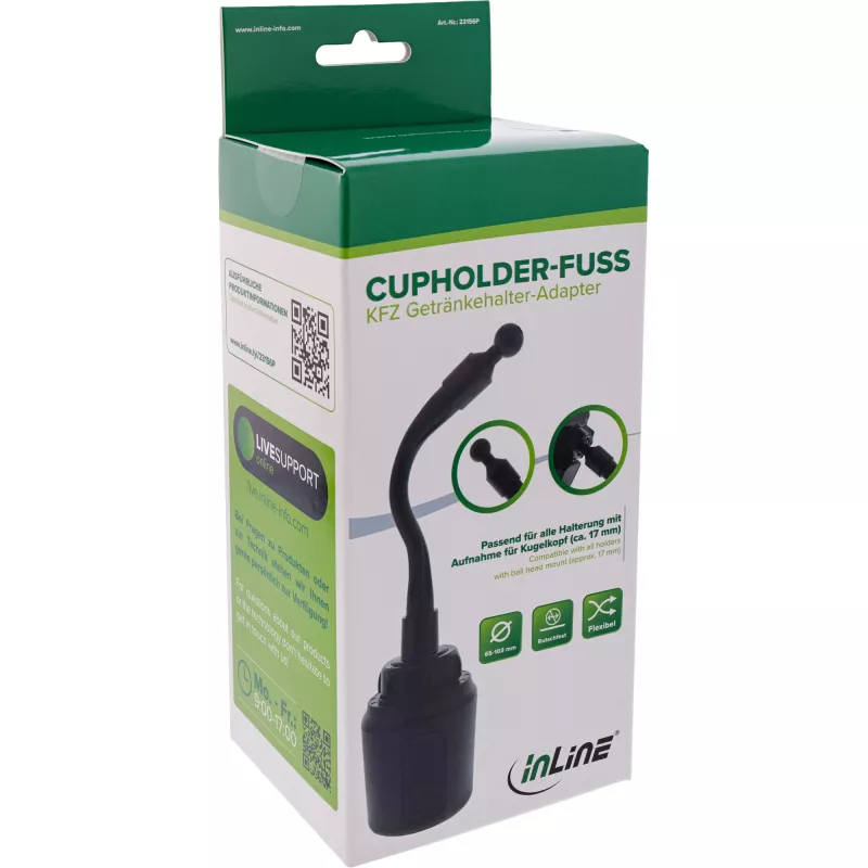 InLine 23156P supporto nero