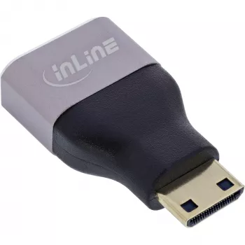 InLine 17991C Adattatore per cavo HDMI A Mini HDMI C nero, grigio