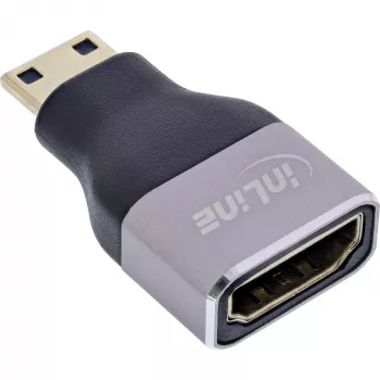 InLine 17991C Adattatore per cavo HDMI A Mini HDMI C nero, grigio