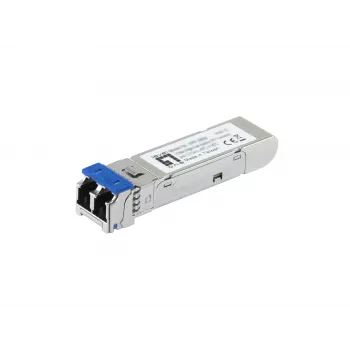 LevelOne ricetrasmettitore SFP industriale Singlemode 2.5Gbps, 2 km, 1310 nm, da -40 °C a 85 °C