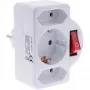 Adattatore spina Tipo F InLine 16471C 2x Tipo C + Tipo F bianco