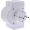 Adattatore spina Tipo F InLine 16471C 2x Tipo C + Tipo F bianco
