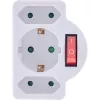 Adattatore spina Tipo F InLine 16471C 2x Tipo C + Tipo F bianco
