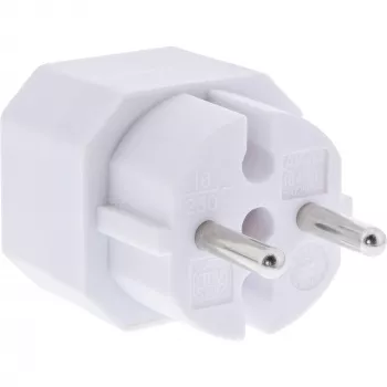Adattatore spina Tipo F Tipo C spina Euro bianco InLine 16471D