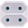 Adattatore spina Tipo F Tipo C spina Euro bianco InLine 16471D