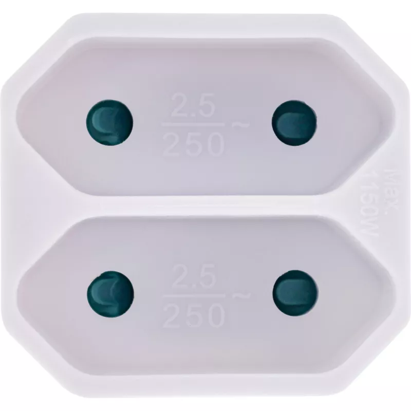 Adattatore spina Tipo F Tipo C spina Euro bianco InLine 16471D