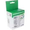 Adattatore spina Tipo F InLine 16471B 2x Tipo C + Tipo F bianco
