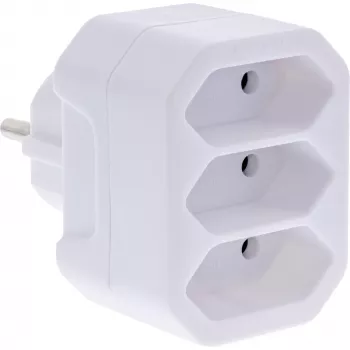 Adattatore spina Tipo F Tipo C InLine 16471A bianco