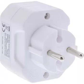 Adattatore spina Tipo F Tipo C InLine 16471A bianco