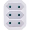Adattatore spina Tipo F Tipo C InLine 16471A bianco