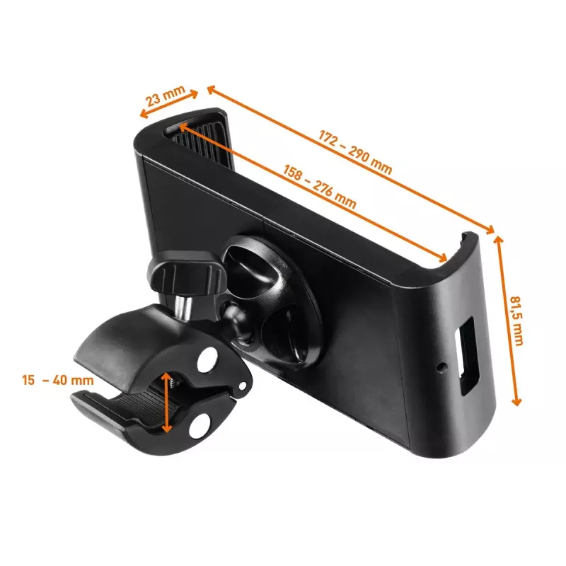 Supporto passivo Durable Tought Clamp XL computer mobile telefono cellulare smartphone tablet UMPC nero