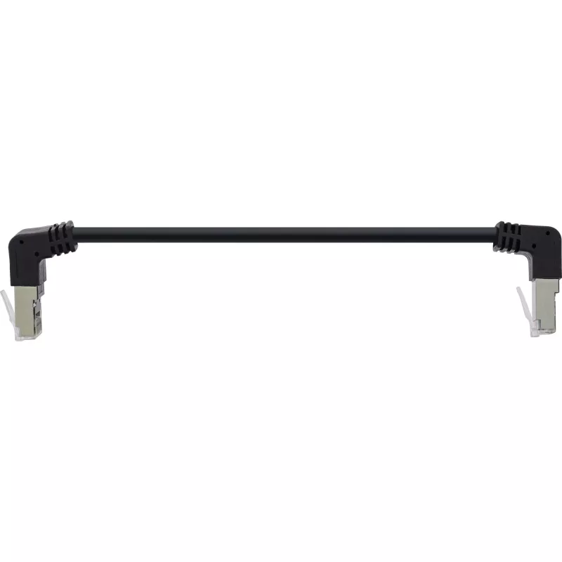 InLine cavo patch angolare alto/basso, S/FTP (PiMf), Cat.6, 250 MHz, PVC rame